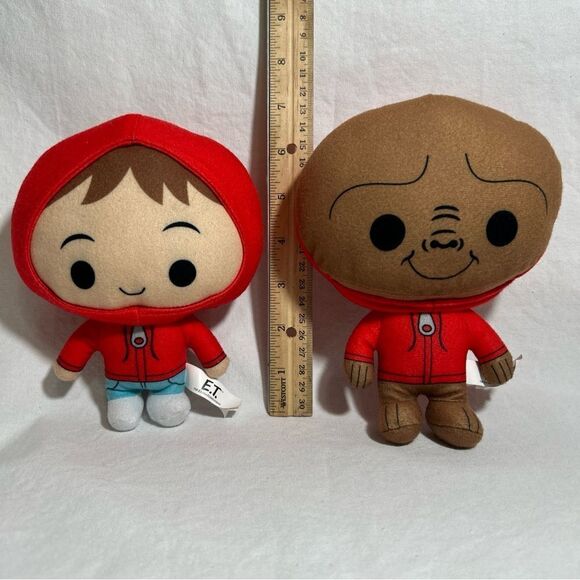 E.T. Extraterrestrial And Elliott Red Hoodie Plush Stuffed Toy Official - Picture 2 of 8